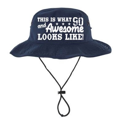 90th Birthday This Is What Awesome Looks Like  Bucket Hat