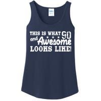 90th Birthday This Is What Awesome Looks Like  Ladies Essential Tank