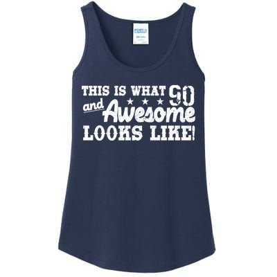 90th Birthday This Is What Awesome Looks Like  Ladies Essential Tank