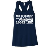 90th Birthday This Is What Awesome Looks Like  Women's Racerback Tank