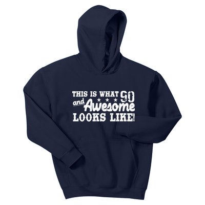 90th Birthday This Is What Awesome Looks Like  Kids Hoodie