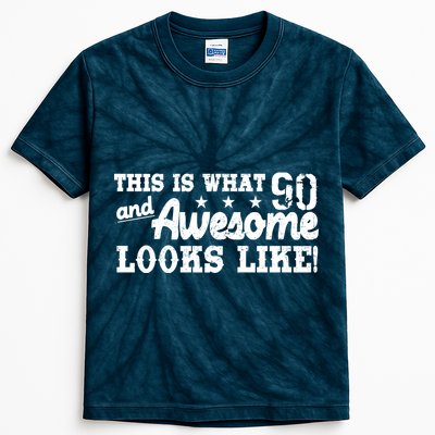 90th Birthday This Is What Awesome Looks Like  Kids Tie-Dye T-Shirt