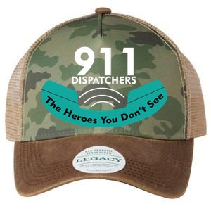 911 Dispatcher The Heroes You Don't See Legacy Tie Dye Trucker Hat