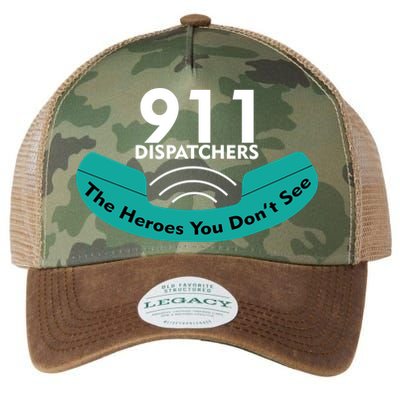 911 Dispatcher The Heroes You Don't See Legacy Tie Dye Trucker Hat