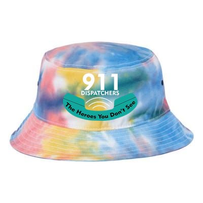 911 Dispatcher The Heroes You Don't See Tie Dye Newport Bucket Hat