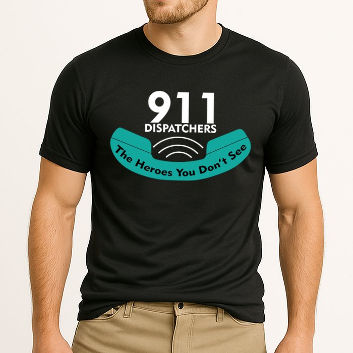 911 Dispatcher The Heroes You Don't See Cooling Performance Crew T-Shirt