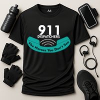 911 Dispatcher The Heroes You Don't See Cooling Performance Crew T-Shirt