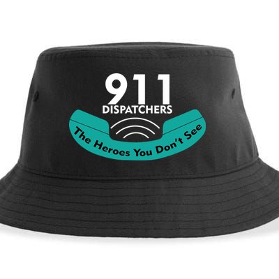 911 Dispatcher The Heroes You Don't See Sustainable Bucket Hat