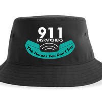 911 Dispatcher The Heroes You Don't See Sustainable Bucket Hat