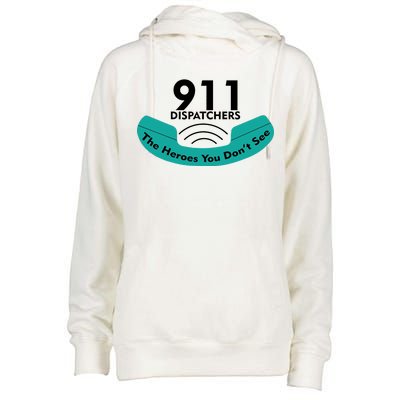 911 Dispatcher The Heroes You Don't See Womens Funnel Neck Pullover Hood