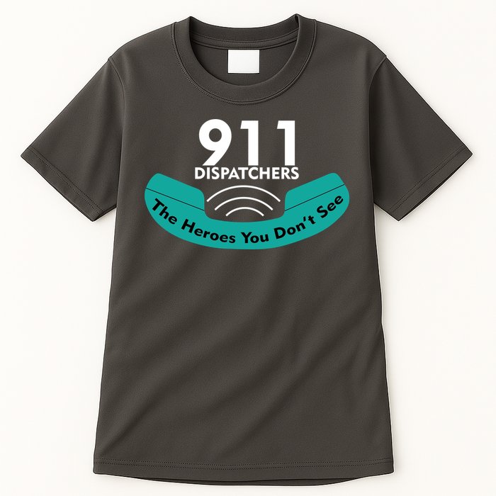 911 Dispatcher The Heroes You Don't See Tall T-Shirt