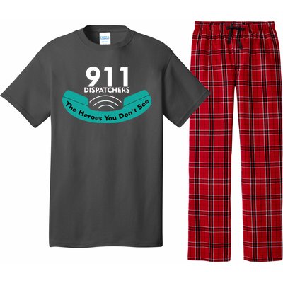 911 Dispatcher The Heroes You Don't See Pajama Set