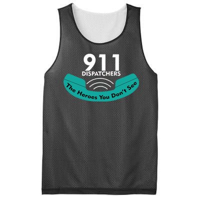 911 Dispatcher The Heroes You Don't See Mesh Reversible Basketball Jersey Tank