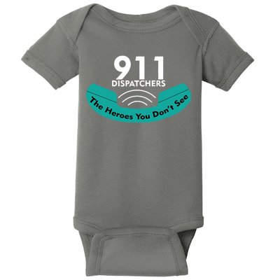 911 Dispatcher The Heroes You Don't See Baby Bodysuit