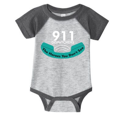 911 Dispatcher The Heroes You Don't See Infant Baby Jersey Bodysuit