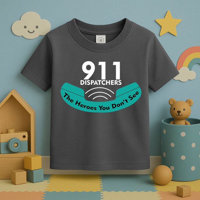 911 Dispatcher The Heroes You Don't See Toddler T-Shirt