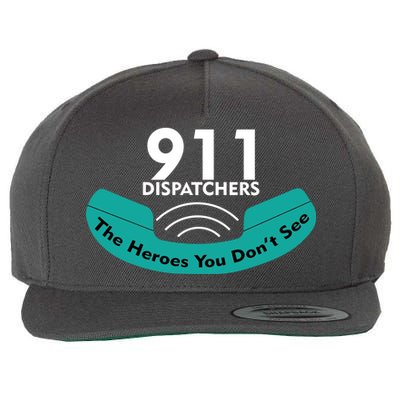 911 Dispatcher The Heroes You Don't See Wool Snapback Cap