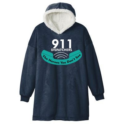 911 Dispatcher The Heroes You Don't See Hooded Wearable Blanket