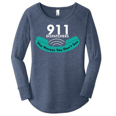 911 Dispatcher The Heroes You Don't See Women's Perfect Tri Tunic Long Sleeve Shirt