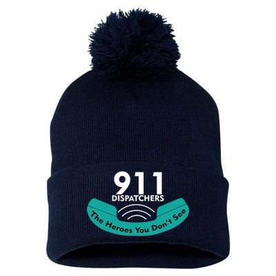 911 Dispatcher The Heroes You Don't See Pom Pom 12in Knit Beanie