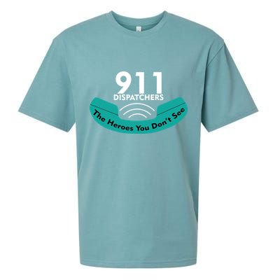 911 Dispatcher The Heroes You Don't See Sueded Cloud Jersey T-Shirt