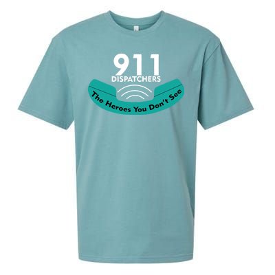 911 Dispatcher The Heroes You Don't See Sueded Cloud Jersey T-Shirt