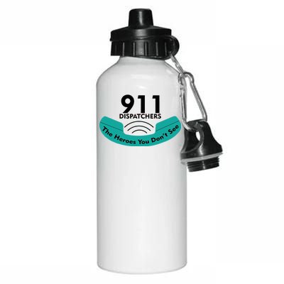 911 Dispatcher The Heroes You Don't See Aluminum Water Bottle