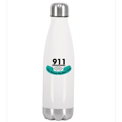 911 Dispatcher The Heroes You Don't See Stainless Steel Insulated Water Bottle