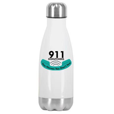 911 Dispatcher The Heroes You Don't See Stainless Steel Insulated Water Bottle