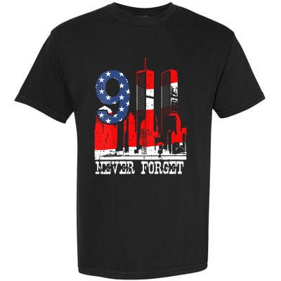 9/ 11 Never Forget Patriot Day Garment-Dyed Heavyweight T-Shirt