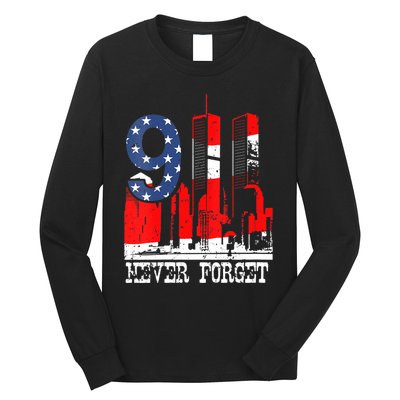 9/ 11 Never Forget Patriot Day Long Sleeve Shirt