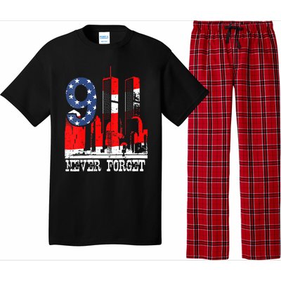 9/ 11 Never Forget Patriot Day Pajama Set