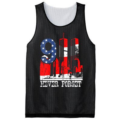 9/ 11 Never Forget Patriot Day Mesh Reversible Basketball Jersey Tank