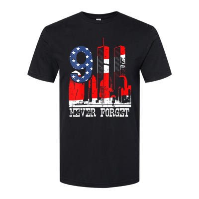 9/ 11 Never Forget Patriot Day Softstyle CVC T-Shirt