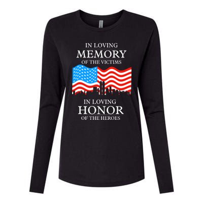 9 11 Never Forget, In Loving Memories Of Heros, Memorial Day Womens Cotton Relaxed Long Sleeve T-Shirt