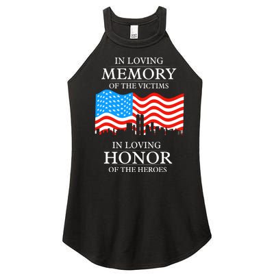 9 11 Never Forget, In Loving Memories Of Heros, Memorial Day Women's Perfect Tri Rocker Tank