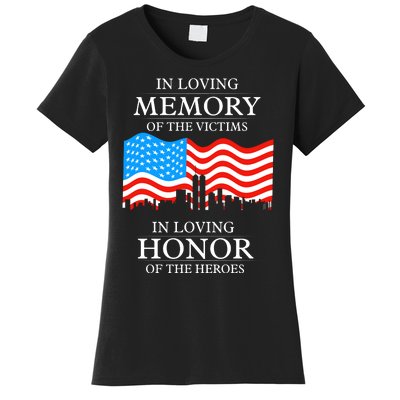 9 11 Never Forget, In Loving Memories Of Heros, Memorial Day Women's T-Shirt