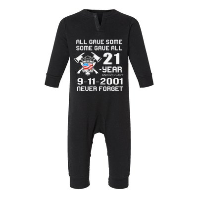 9 11 Never Forget, Firefighter 343 America Bravest, 911 Memorial September Infant Fleece One Piece