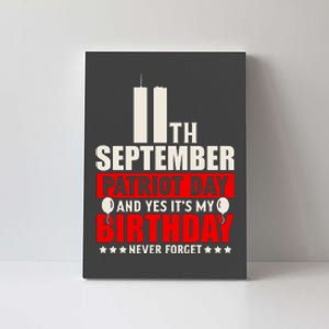 9 11 Never Forget, 911 Memorial, American Patriot Day Canvas