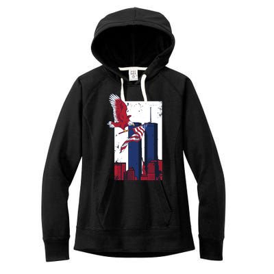 9 11 Never Forget TShirt9 11 Memorial Women's Fleece Hoodie