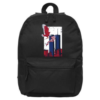 9 11 Never Forget TShirt9 11 Memorial 16 in Basic Backpack