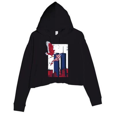 9 11 Never Forget TShirt9 11 Memorial Crop Fleece Hoodie