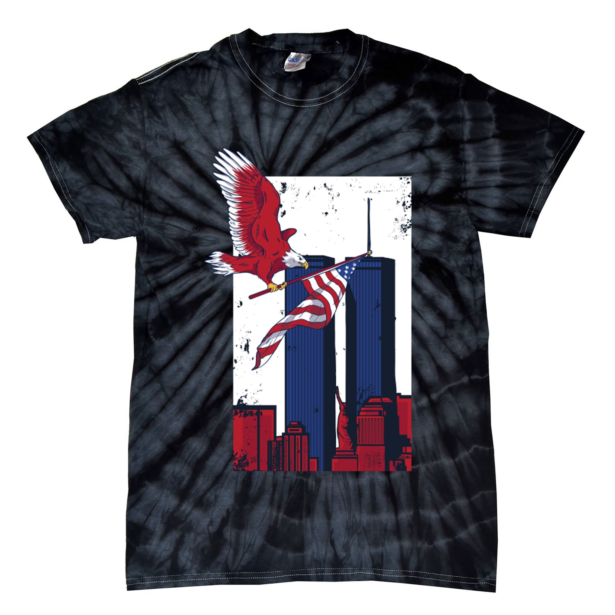 9 11 Never Forget TShirt9 11 Memorial Tie-Dye T-Shirt