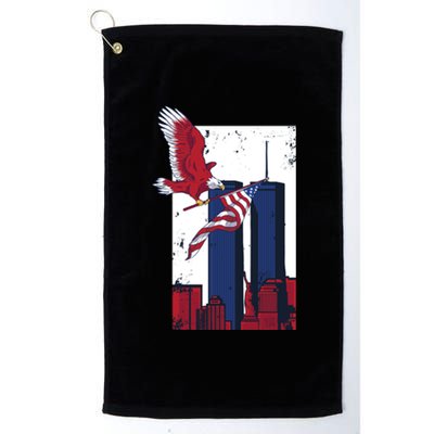 9 11 Never Forget TShirt9 11 Memorial Platinum Collection Golf Towel