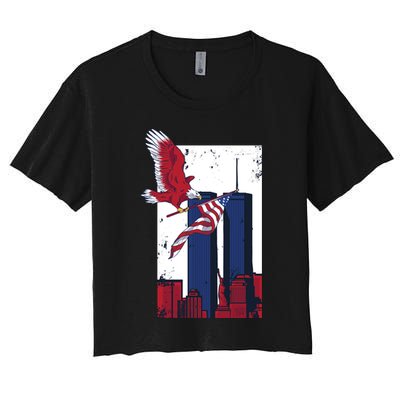 9 11 Never Forget TShirt9 11 Memorial Crop Top