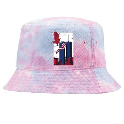 9 11 Never Forget TShirt9 11 Memorial Tie-Dyed Bucket Hat