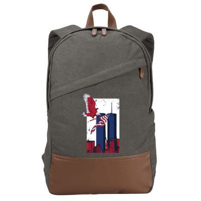 9 11 Never Forget TShirt9 11 Memorial Cotton Canvas Backpack