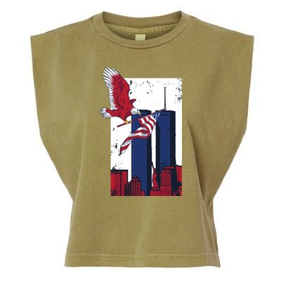 9 11 Never Forget TShirt9 11 Memorial Garment-Dyed Women's Muscle Tee