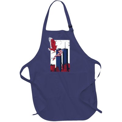 9 11 Never Forget TShirt9 11 Memorial Full-Length Apron With Pockets