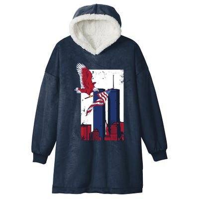 9 11 Never Forget TShirt9 11 Memorial Hooded Wearable Blanket